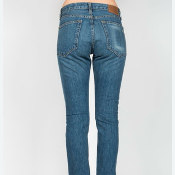 Rag & Bone "Marilyn" High-Rise Boyfriend Selvedge Jeans, Size 26 - Picture 3 of 14